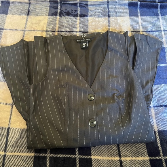 Sincerely Jules Black Pinstripe Vest Mini Dress - Picture 8 of 12
